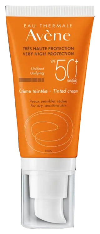 AVENE Crema solare viso colorata uniformante SPF50+ per pelle secca e sensibile 50ML