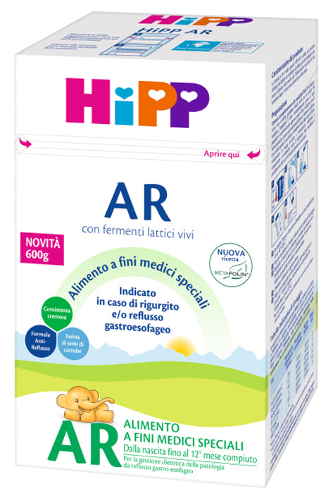 HIPP LATTE ANTIREFLUSSO CON METAFOLINA 600 G