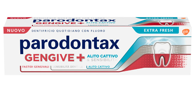 Parodontax Dentifricio Gengive+ Contro Fastidi Gengivali E Denti Sensibili Extra Fresh 75ml