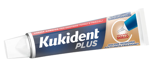 KUKIDENT PLUS SIGILLO ANTI INFILTRAZIONI CREMA ADEISVA DENTIERE 40 G