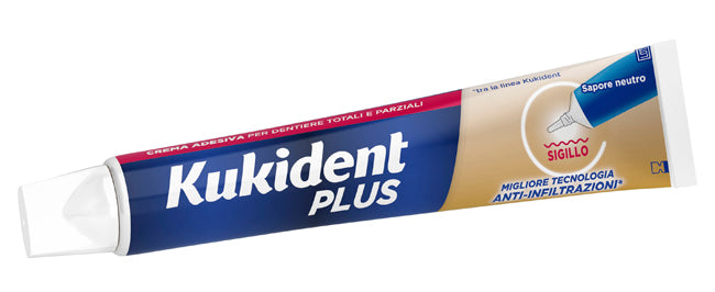 KUKIDENT PLUS SIGILLO ANTI INFILTRAZIONI CREMA ADESIVA DENTIERE 57 G