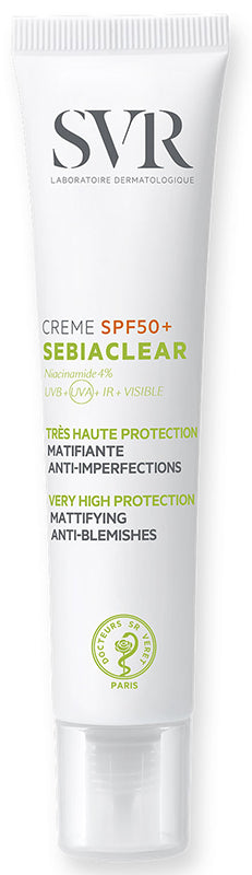 SVR Sebiaclear Correttore opacizzante anti-imperfezioni, punti neri e segni. Protezione solare molto alta, SPF50+ 40ml