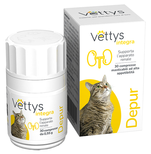 VETTYS INTEGRA DEPUR GATTO 30 COMPRESSE MASTICABILI