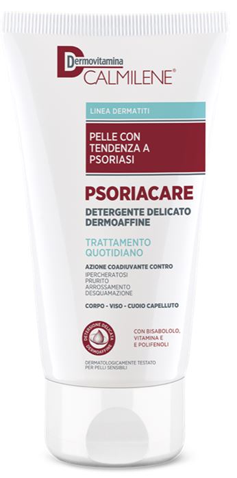 Dermovitamina Calmilene Psoriacare Detergente Delicato Dermoaffine 200ml per Pelle Psoriasi, Ipercheratosi, Prurito