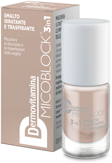 Dermovitamina Micoblock 3 in 1 smalto idratante e traspirante Beige 5 ml