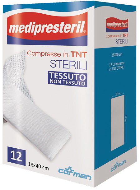 COMPRESSE STERILI TNT MEDIPRESTERIL 18X40 CM 12 PEZZI