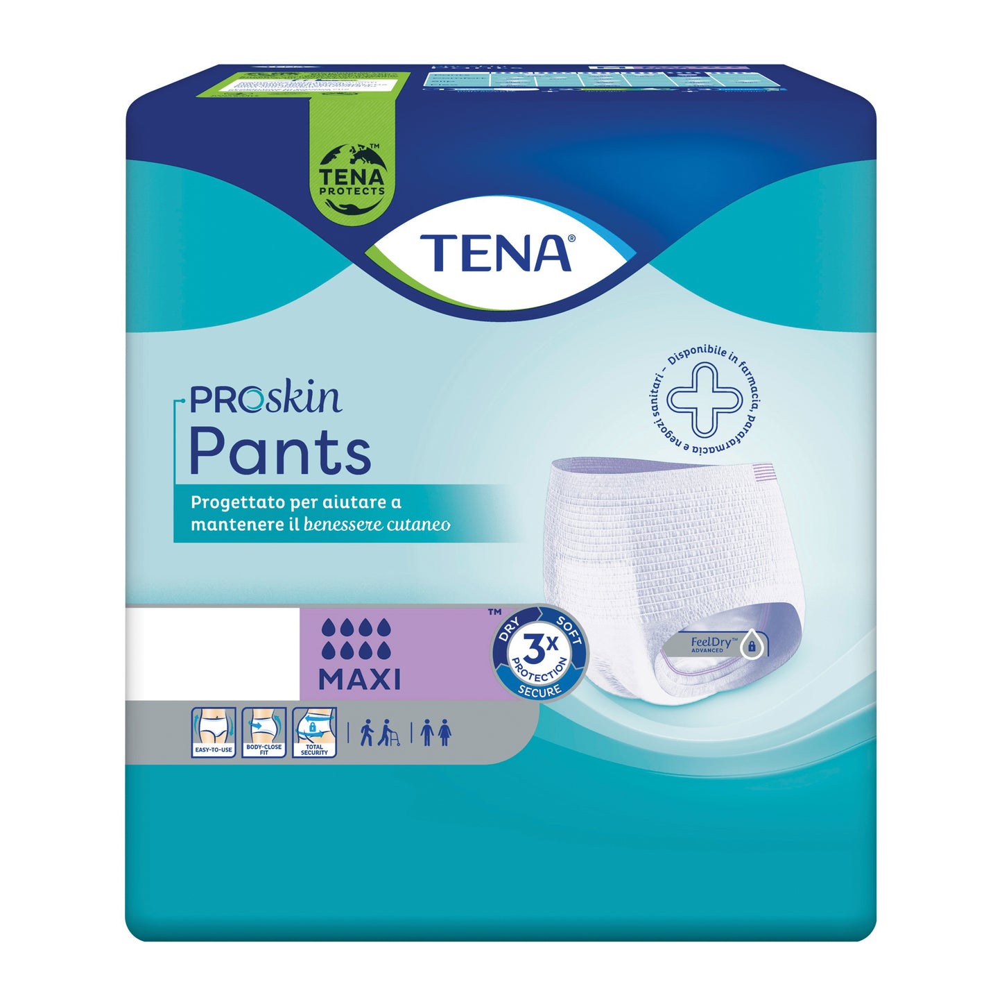 PANNOLONE PER INCONTINENZA TENA PANTS MAXI LARGE 8 PEZZI