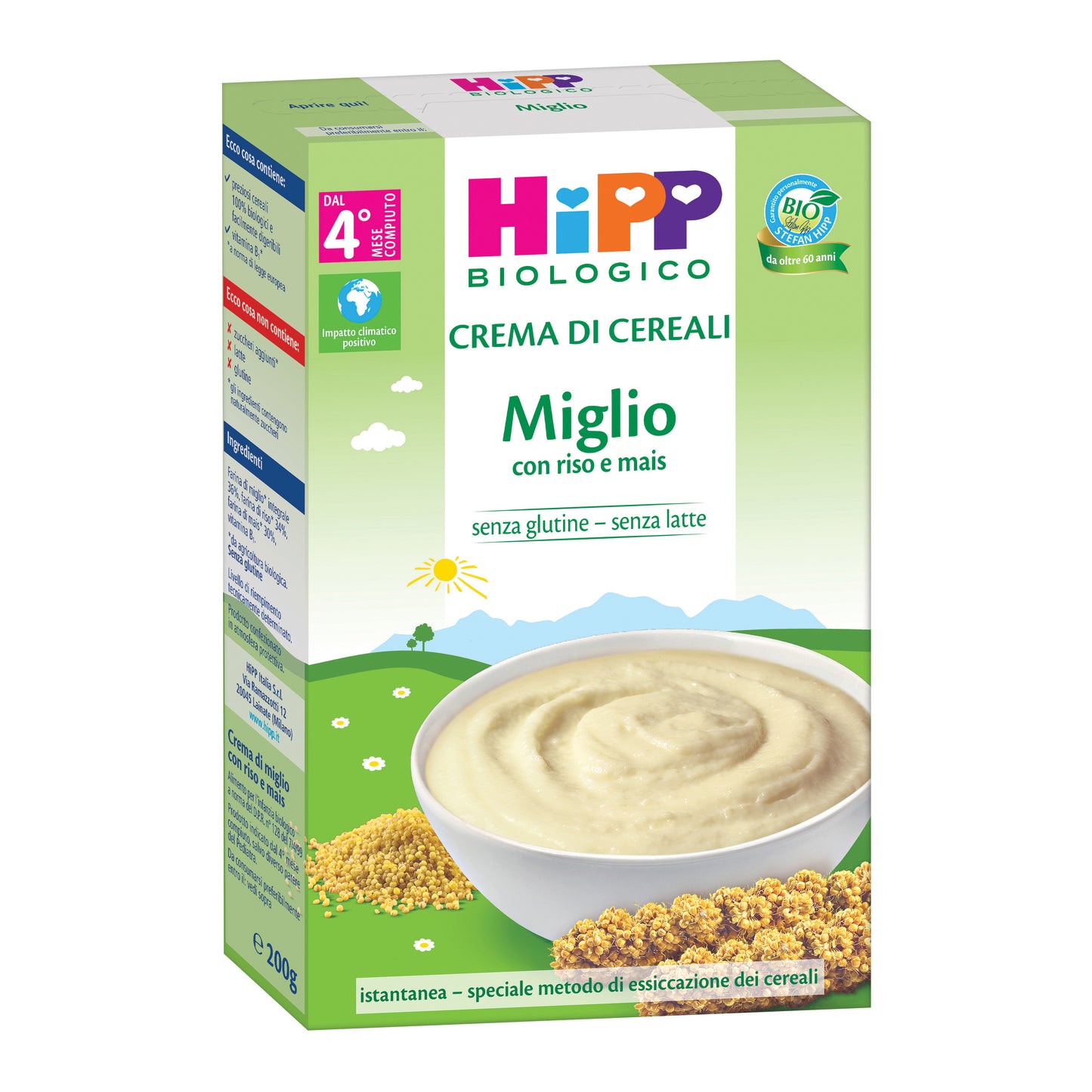 HIPP BIO CREMA CEREALI MIGLIO 200 G