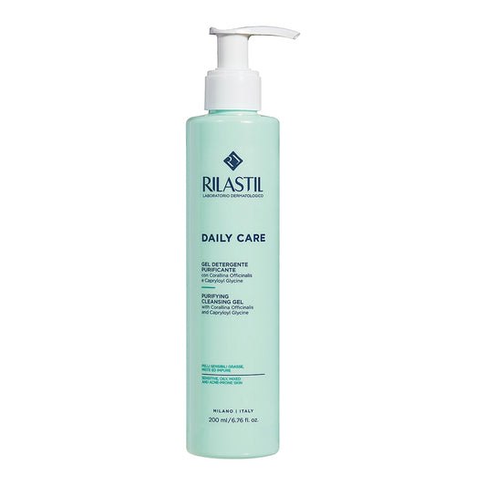 Rilastil Daily Care Gel Detergente Purificante per pelli grasse 200 ml Nuova Formula