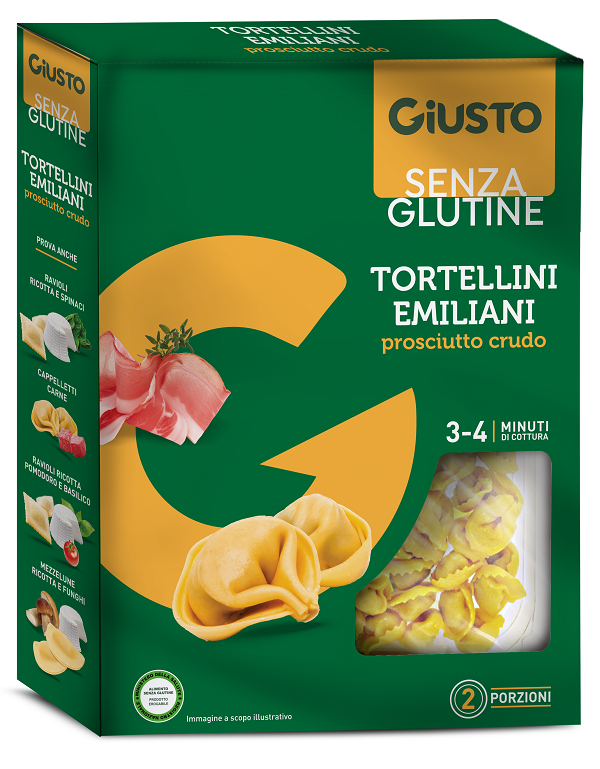 GIUSTO SENZA GLUTINE TORTELLINI PROSCIUTTO CRUDO 250 G