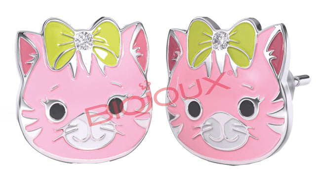 BJT730 ORECCHINI CLOE TIGER STAINLESS STEEL