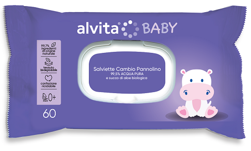 ALVITA BABY SALVIETTE PURE WATER 60 PEZZI