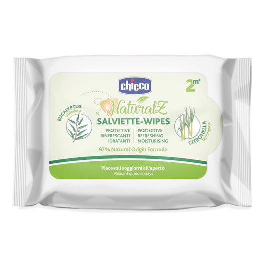 CHICCO ZANZA SALVIETTE NATURALE 20 PEZZI