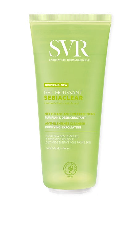 SVR Sebiaclear Gel detergente anti-imperfezioni, purificante ed esfoliante 200ml