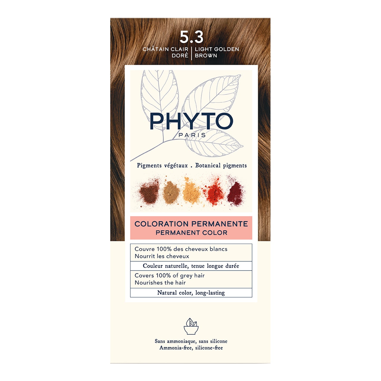 COLOR KIT 5,3 CASTANO CHIATO DORATO 1 LATTE 50 ML + 1 CREMA 50 ML + 1 MASCHERA 12 ML