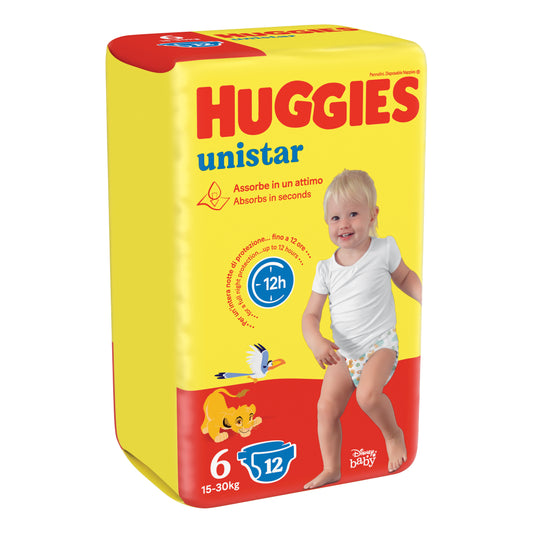 HUGGIES UNISTAR BASE 6 6X12PZ