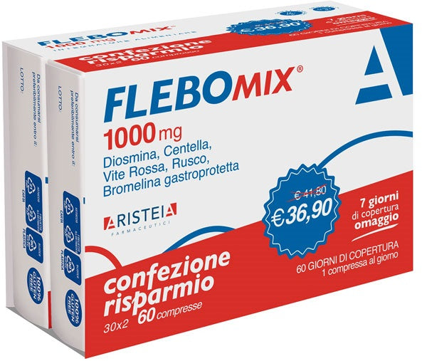 Flebomix 1000mg pacco doppio 60 compresse