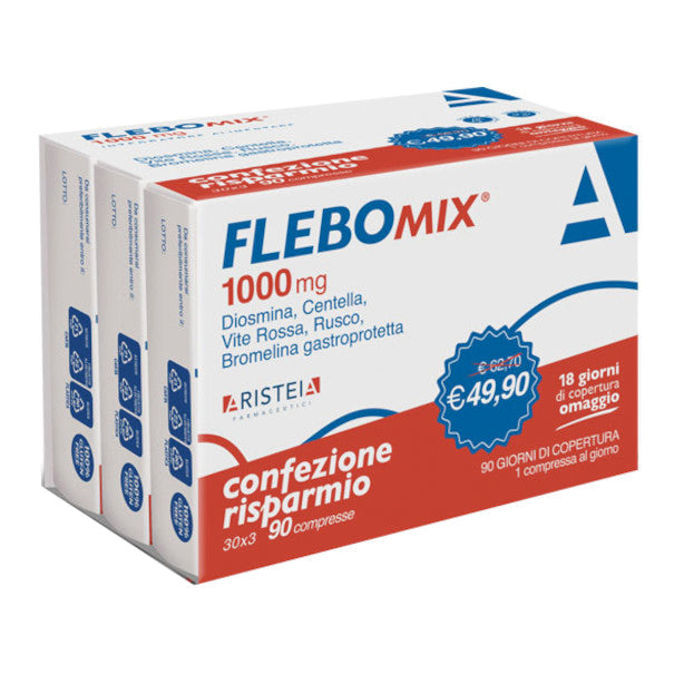 Flebomix 1000mg pacco triplo 90 compresse