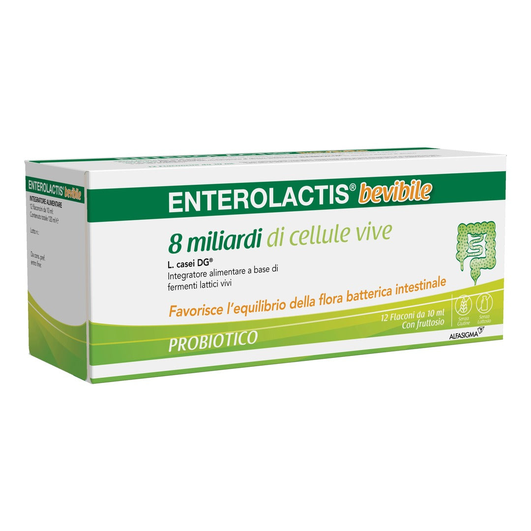 ENTEROLACTIS BEVIBILE 12 FLACONCINI X 10 ML