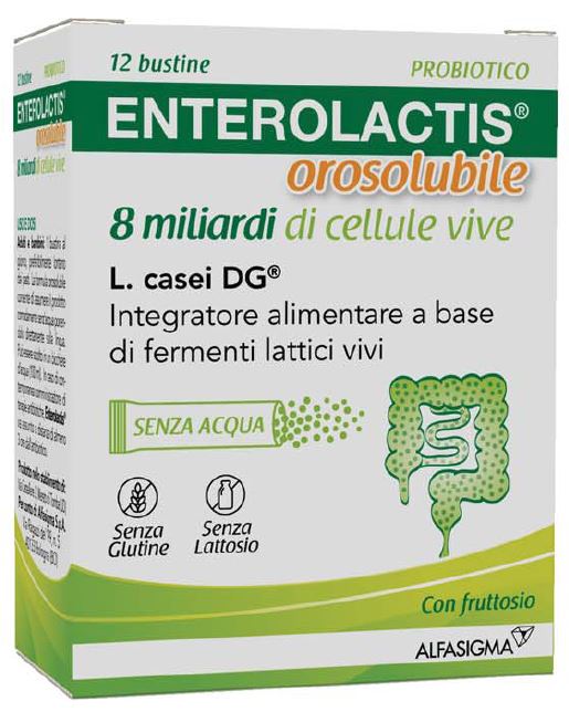 Enterolactis Orosolubile 8 miliardi di cellule vive L.Casei 12 buste