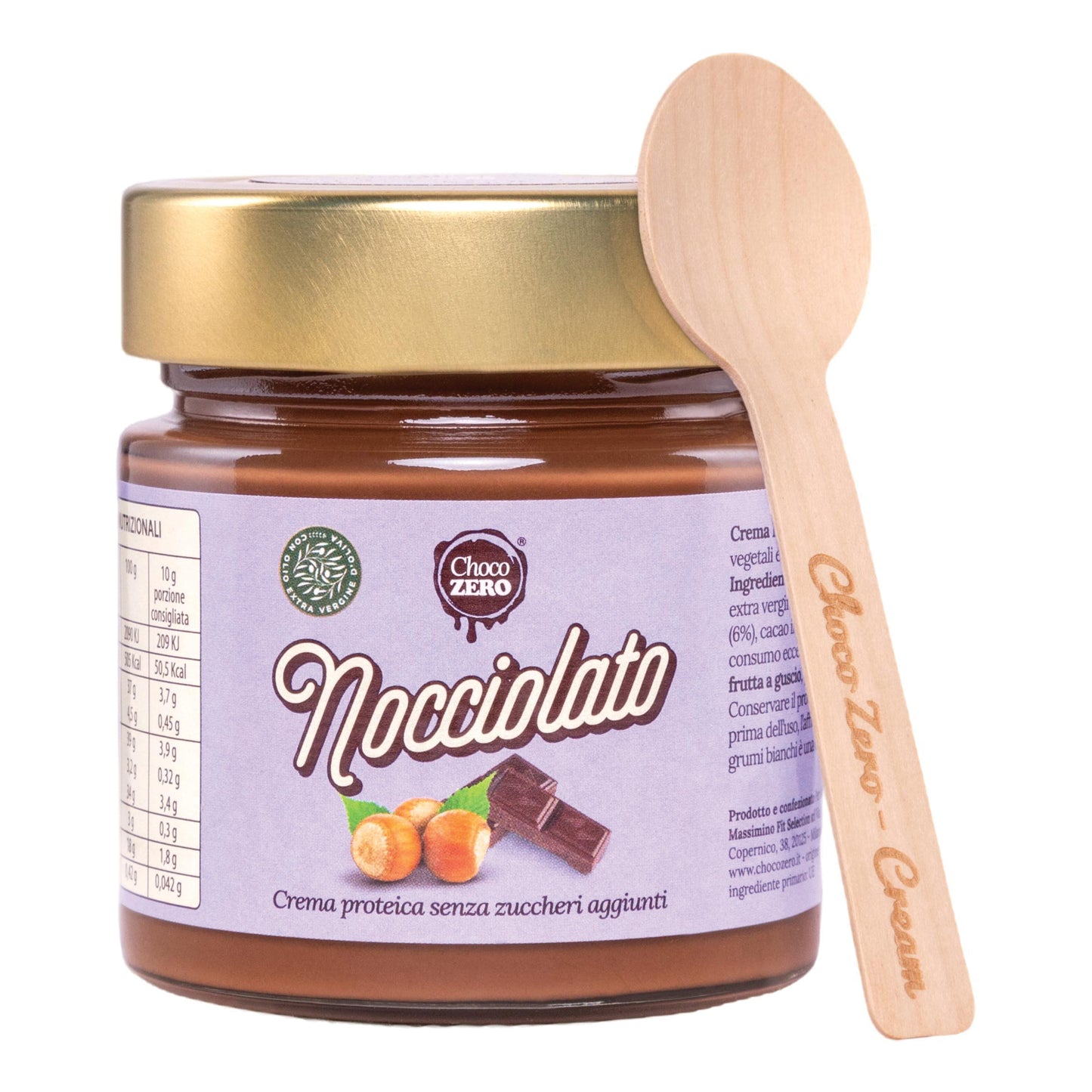 CHOCO ZERO CREMA PROTEICA NOCCIOLATO 34% 250 G