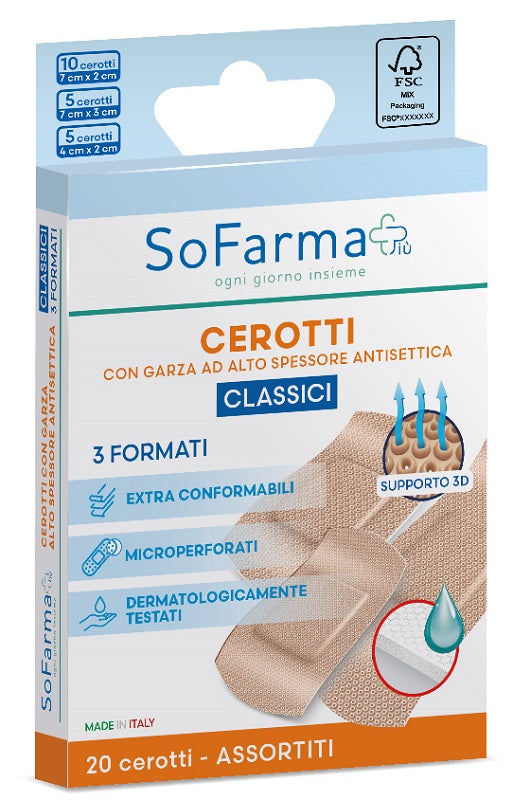 CEROTTO CLASSICO ASSORTITI 20 PEZZI SOFARMAPIU'