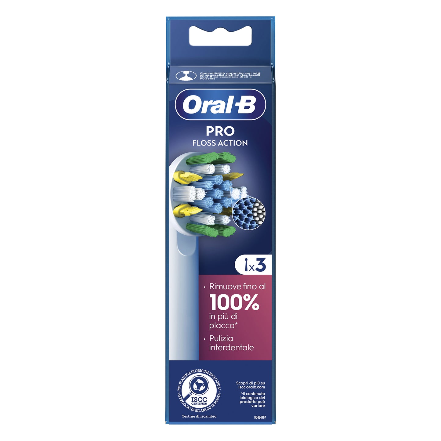 ORALB POWER REFILL EB20-3 FLOSSACTION 3 PEZZI