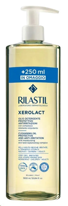 Rilastil Xerolact Olio Detergente Protettivo Pelli Secche 1000ml