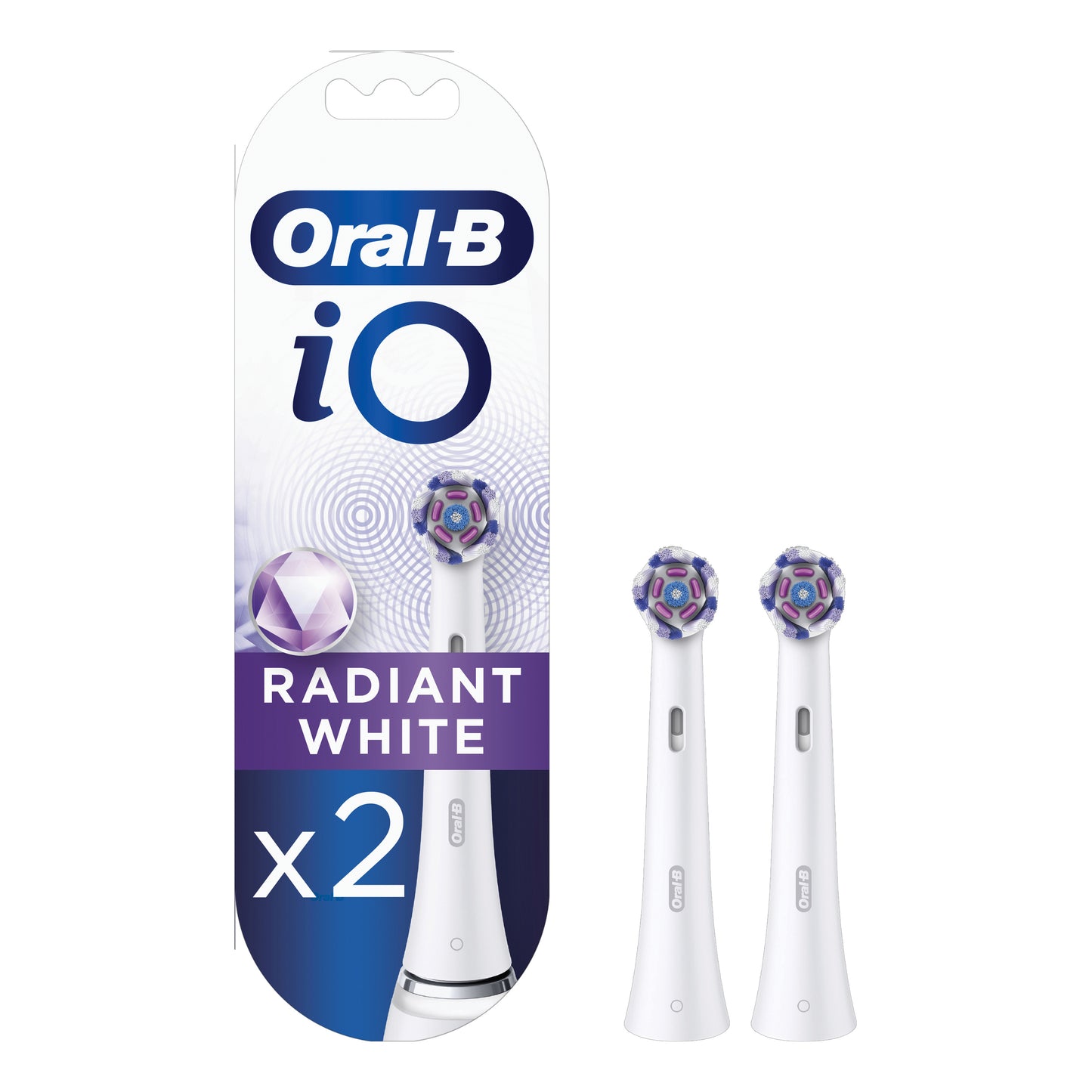 ORALB POWER REFILL IO RADIANT WHITE 2 PEZZI