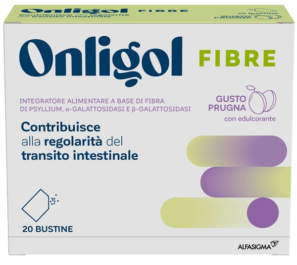 Onligol fibre prugna 20 bustine integratore per irregolarità intestinale