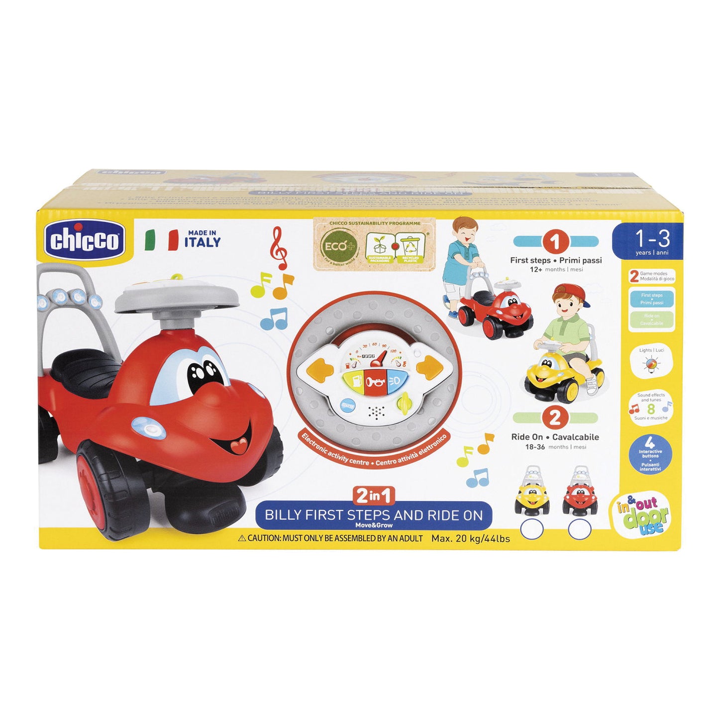 CHICCO BILLY WALK&RIDE ROSSO