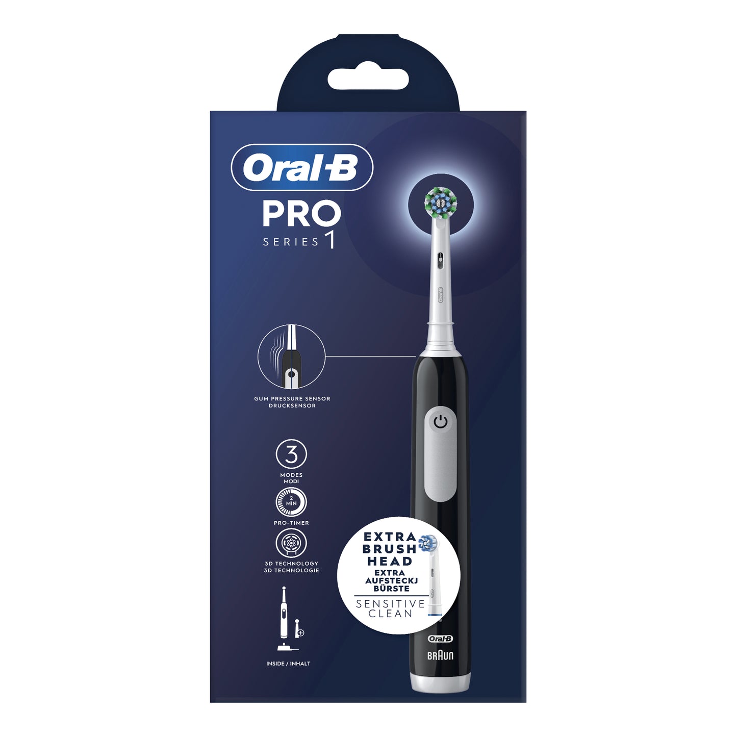 ORALB PRO 1 CROSS SPAZZOLINO ELETTRICO+1 REFERENZA