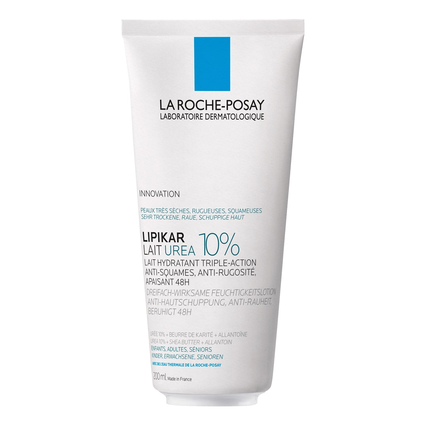 LA ROCHE POSAY LIPIKAR UREA 10% Lozione idratante per trattare la pelle molte secca, ruvida e desquamata 200ML