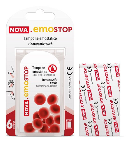 NOVA EMOSTOP TAMPONE EMOSTATICO 6 PEZZI