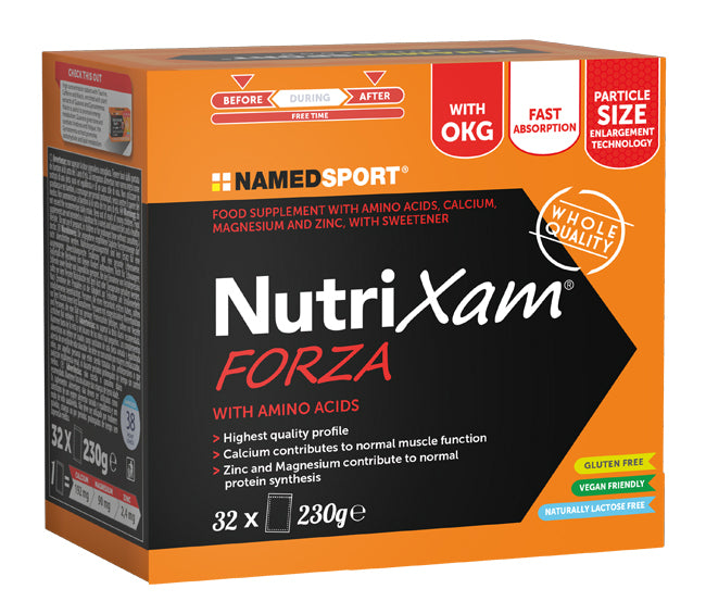 NamedSport Nutrixam Forza 32 bustine Integratore energizzante con aminoacidi e minerali