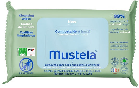 MUSTELA SALVIETTE COMPOST 60PZ