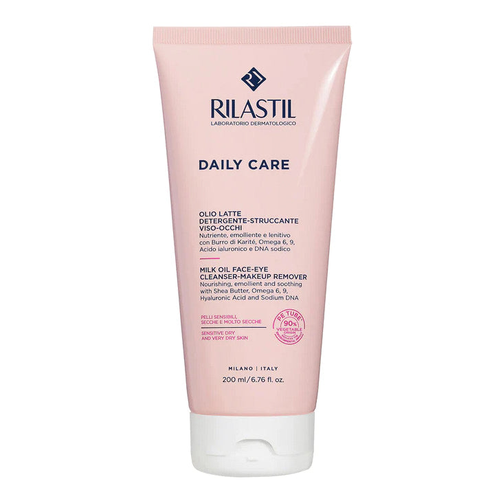 Rilastil Daily Care Olio Latte Detergente Struccante Viso/Occhi 200ml Nuova Formulazione