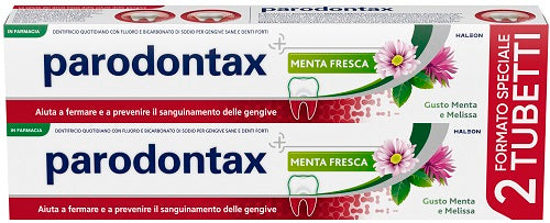 Parodontax Dentifricio menta fresca bipacco 2x75ml