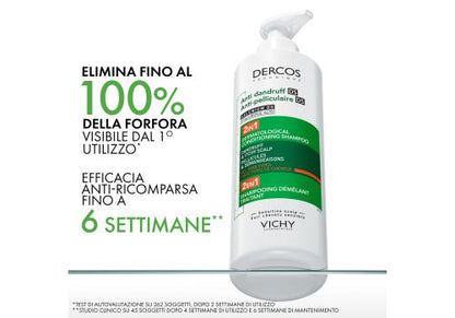 Vichy Dercos 2 in 1 Shampoo+balsamo Antiforfora per tutti i tipi di capelli 400ml
