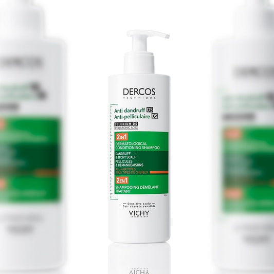 Vichy Dercos 2 in 1 Shampoo+balsamo Antiforfora per tutti i tipi di capelli 400ml