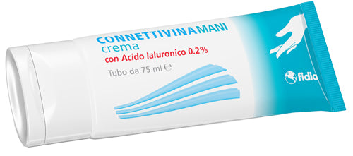 Connettivina Mani 75ml Crema per le mani idratante con Acido Ialuronico sale sodico 0,2% nuova formula