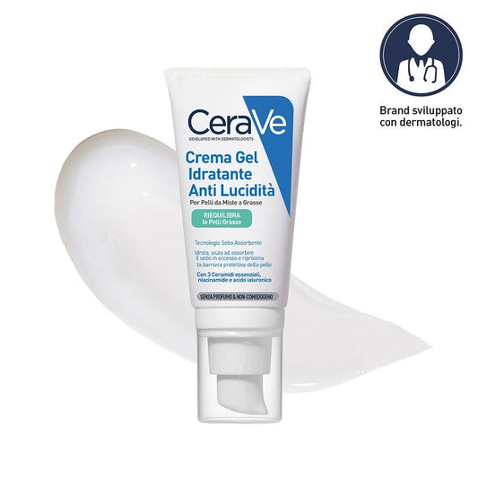 Cerave Crema Gel viso idratante anti-lucidità pelle grassa e mista 50ml