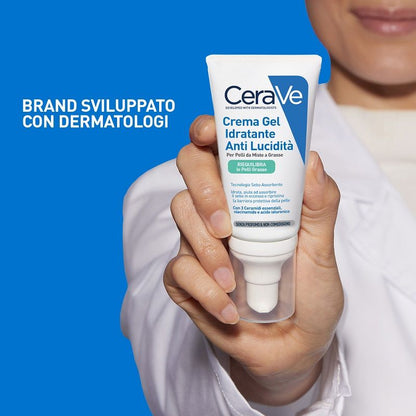 Cerave Crema Gel viso idratante anti-lucidità pelle grassa e mista 50ml
