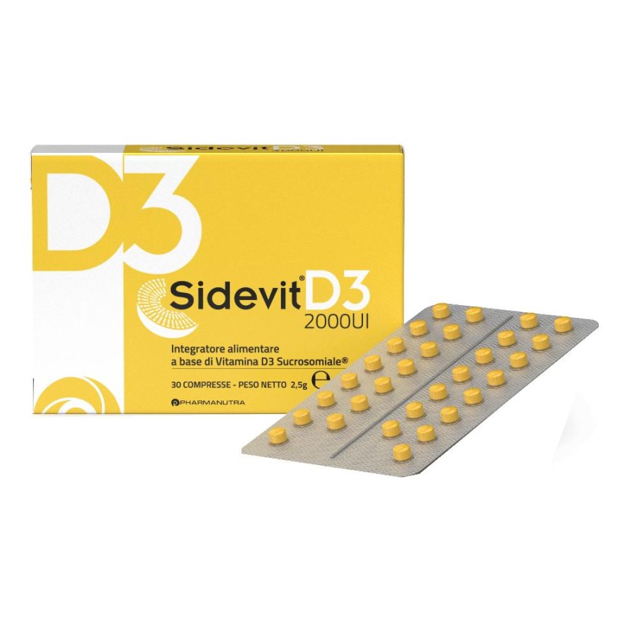 Sidevit D3 2000UI 30 compresse Integratore a base di Vitamina D3 sucrosomiale