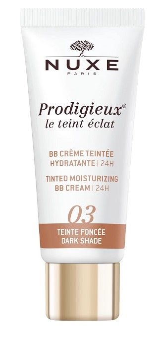 Nuxe prodigieux le teint éclat crema colorata idratante 03 tonalità scura 30ml