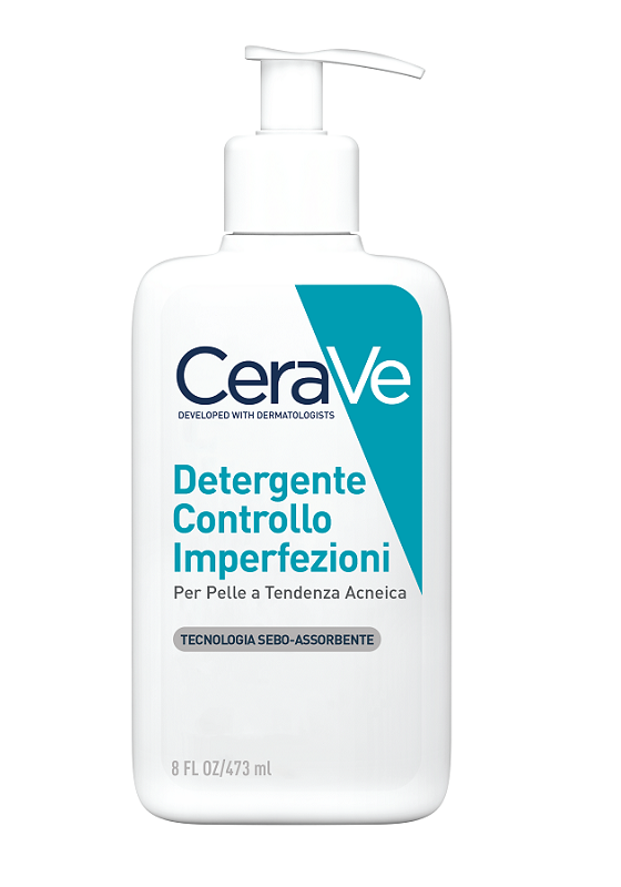 Cerave Detergente viso controllo imperfezioni per pelli a tendenza acneica 473ml