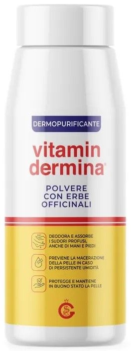 Vitamindermina polvere con erbe officinali dermopurificante 100 grammi