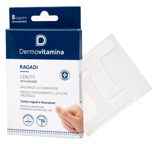 Dermovitamina Ragadi cerotti idrocolloidali per la guarigione di ragadi e fissurazioni 8 pezzi
