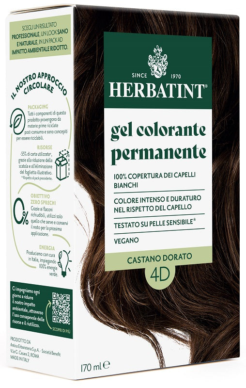 HERBATINT 4D CASTANO DOR 170ML