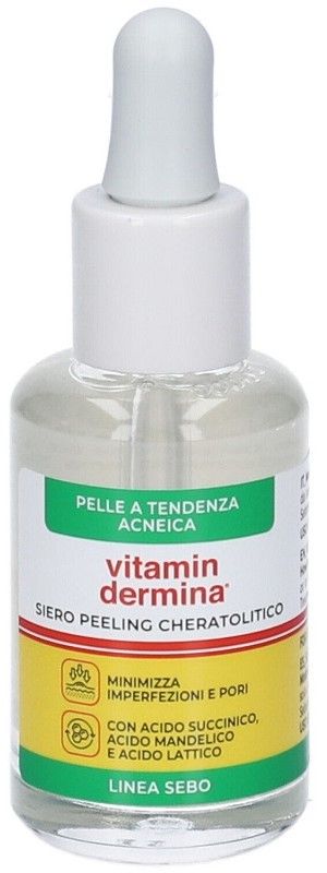 Vitamindermina siero peeling cheratolitico per pelli impure ed a tendenza acneica 30ml